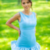 Rochie mini Nancy roz/baby blue design baby doll