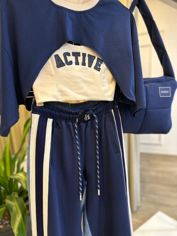 Trening 3 piese (tricou, bustiera și pantaloni) - imagine 2