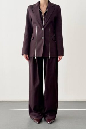 Costum Burgundy (Sacou+Pantaloni)