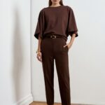 Pantaloni Clio (curea inclusă) conici