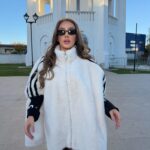 Jacheta din blăniță cu fermoar