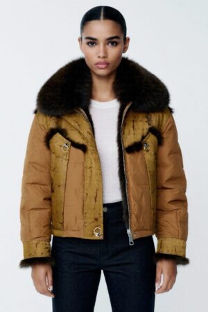 Geaca cu blana naturala