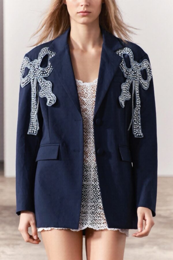 Sacou cu detalii din pietre