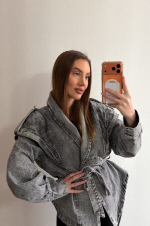 Jacheta din jeans Grey