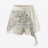 Pantaloni scurți cu eșarfă detașabilă